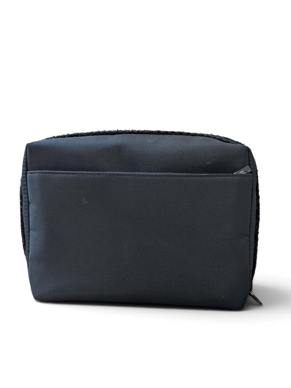 Authentic CHANEL Limited Edition Black Tweed Toiletry Pouch Makeup Bag - Picture 6 of 14